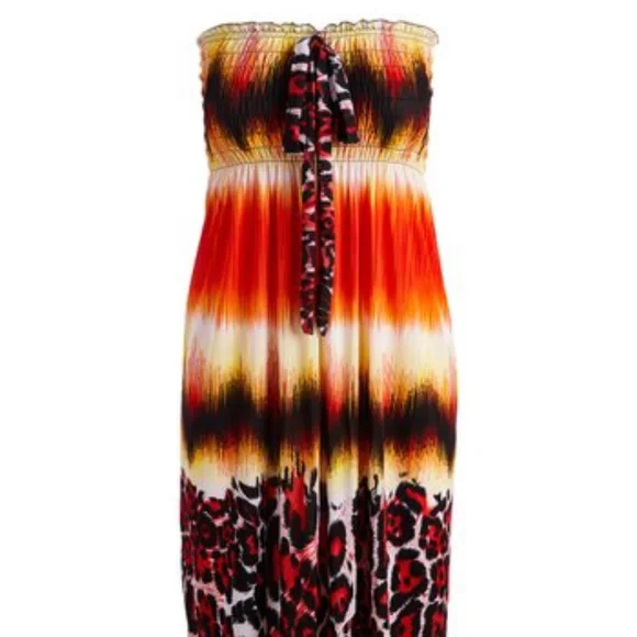orange tie dye ruched dress Orange Tie Dye Ruched Side Ribbed T-shirt Dress